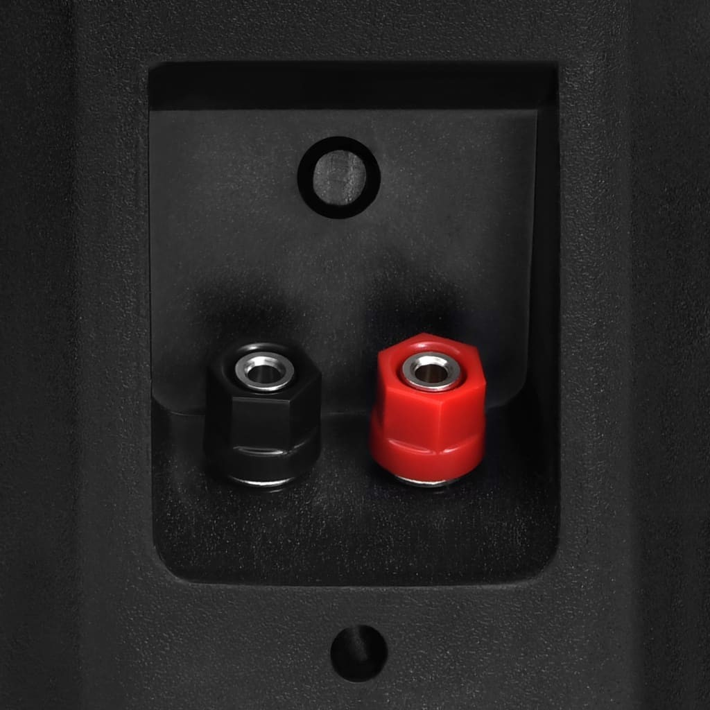 Wall-mounted Stereo Speakers 2 pcs Black Indoor Outdoor 80 W